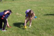 Ring toss kept the children busy