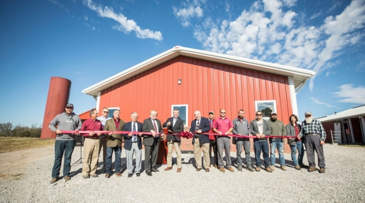 Ribbon Cutting Ceremony for Robotic Milking Facility 