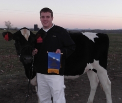 Showmanship champion Caleb Clark