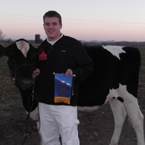 Showmanship champion Caleb Clark